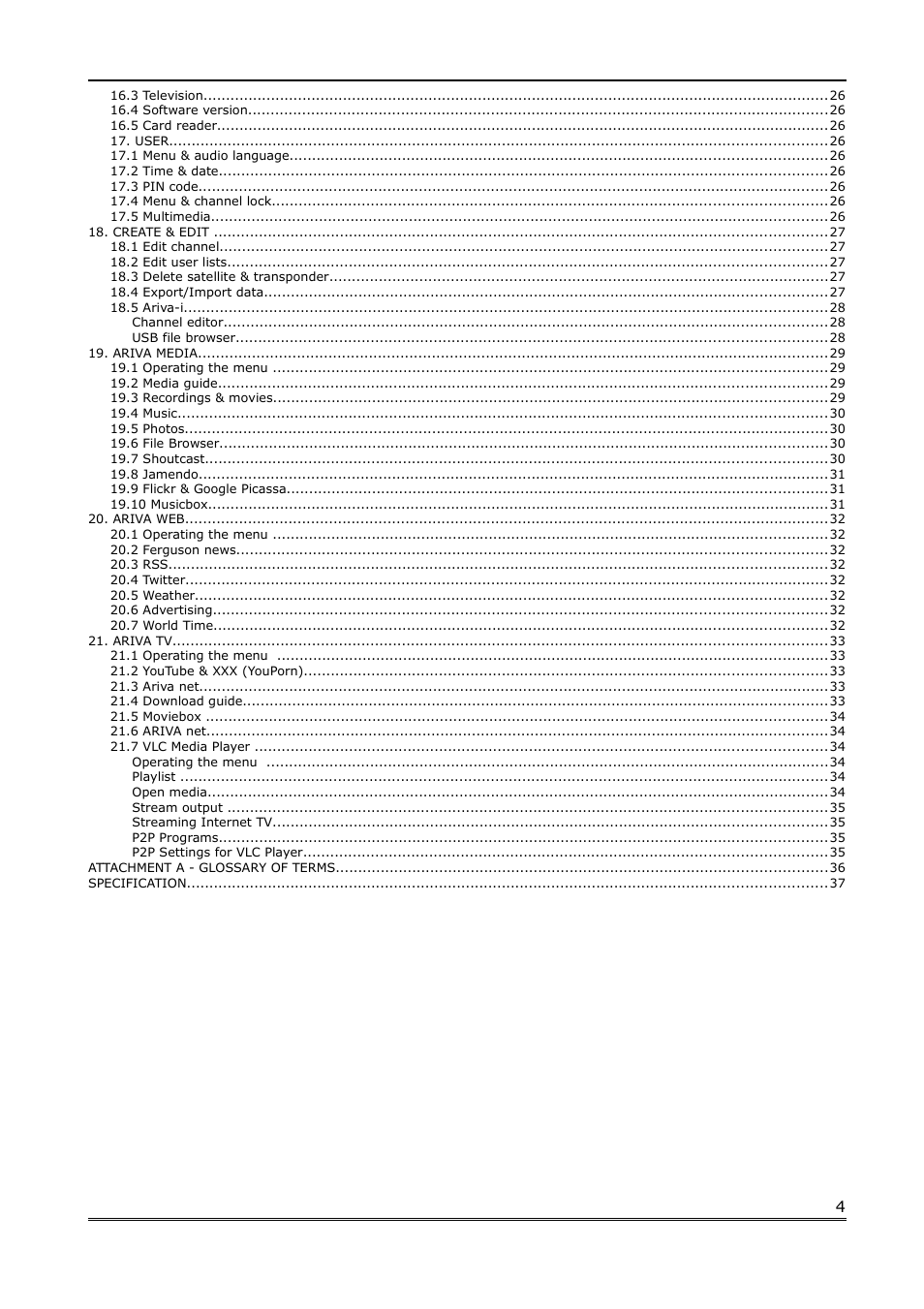 Ferguson Ariva Link 100 User Manual | Page 4 / 37