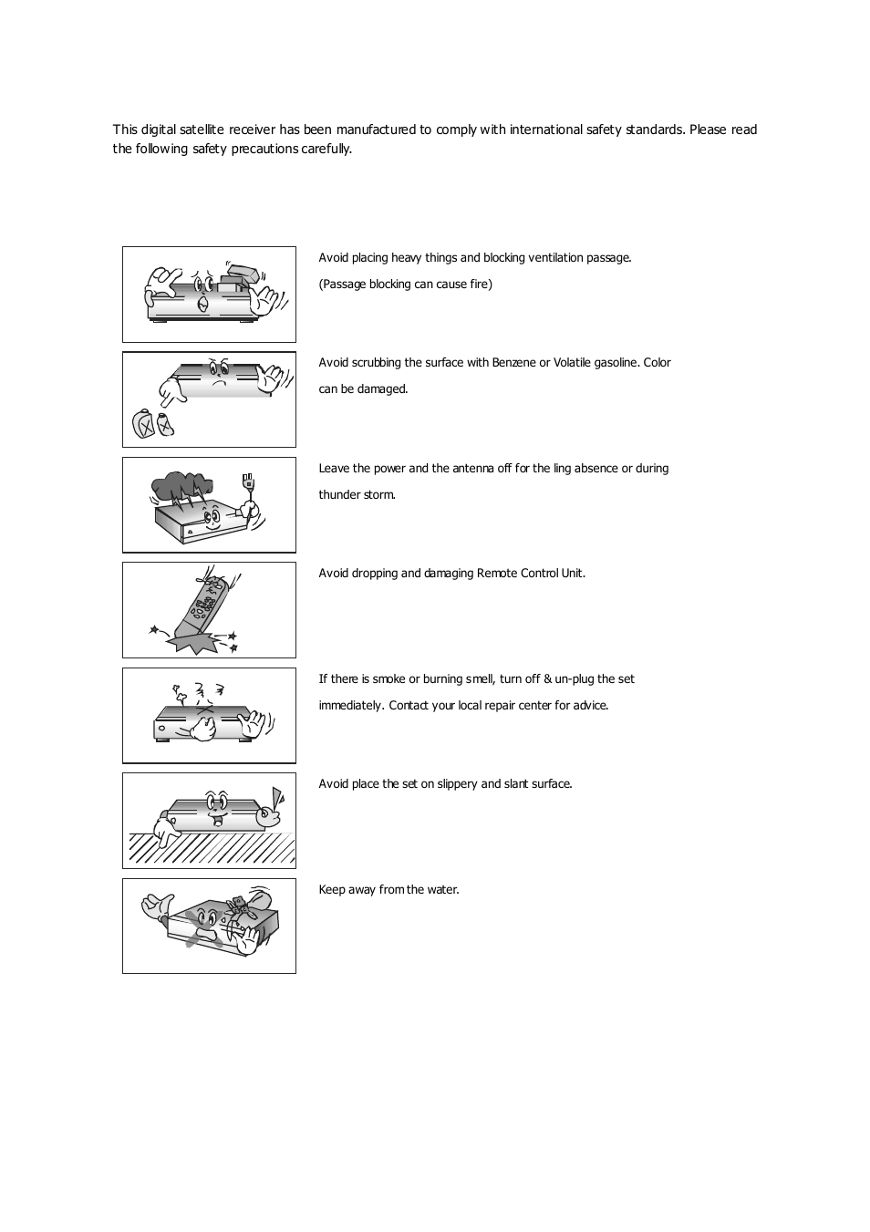 Safety information, Safety instructions and precautions | Ferguson Ariva TT HD PVR User Manual | Page 3 / 79