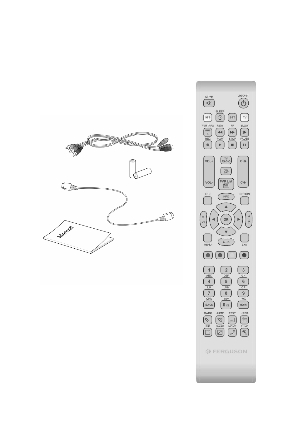 2 accessories | Ferguson Ariva TT HD PVR User Manual | Page 6 / 79