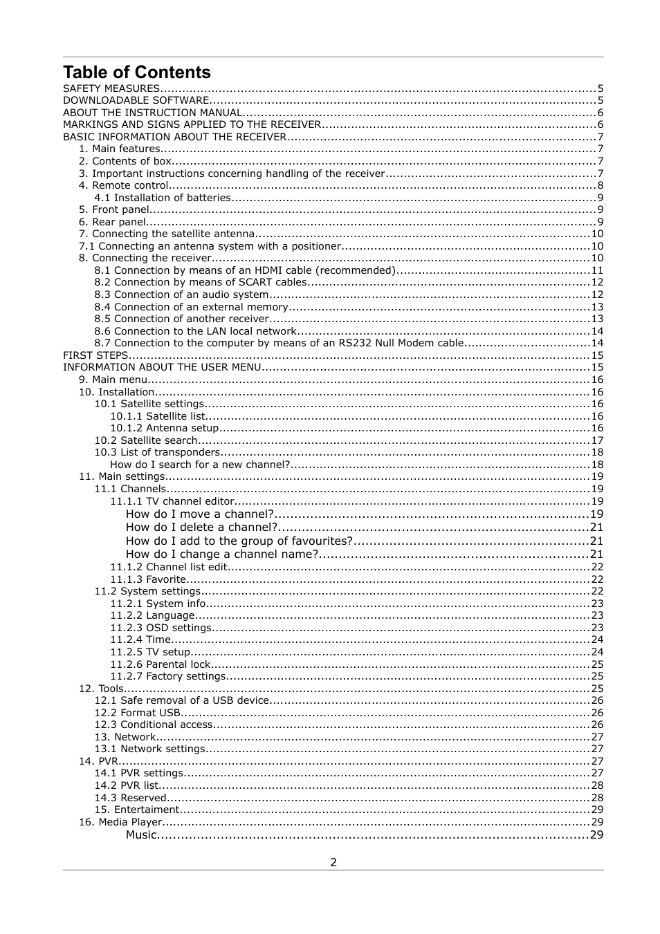 Ferguson Ariva S300 User Manual | Page 2 / 36
