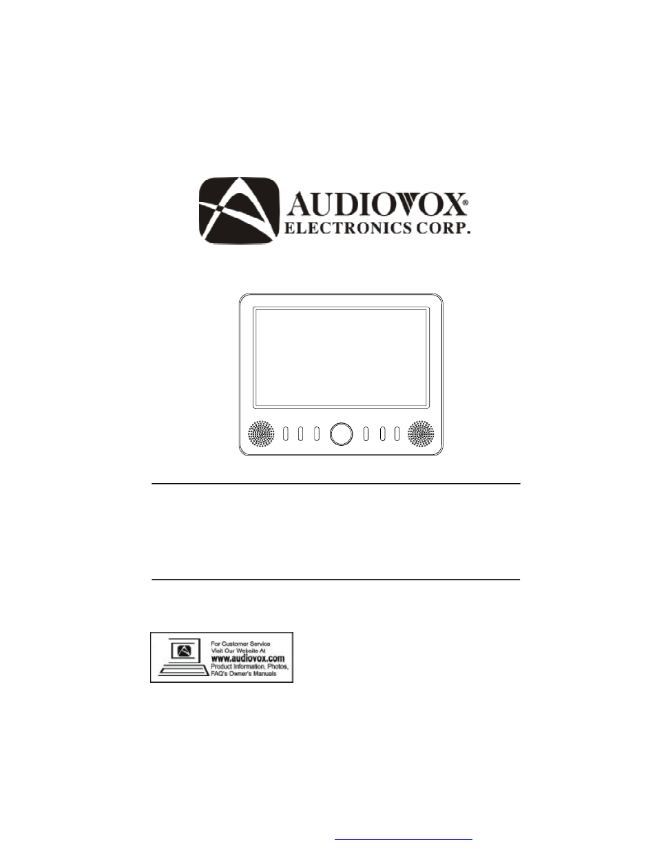 Audiovox FPE709 User Manual | 38 pages