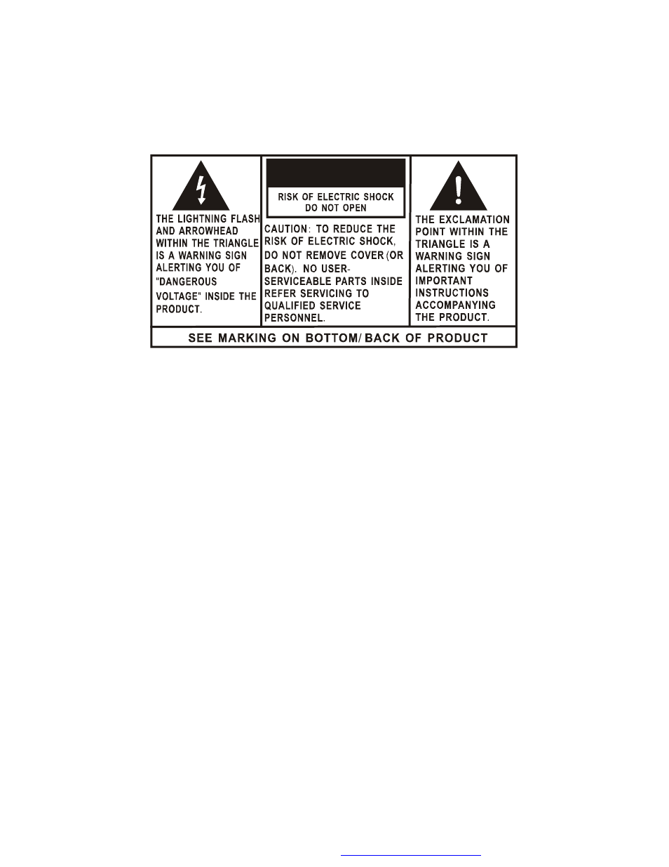 Caution | Audiovox FPE709 User Manual | Page 4 / 38