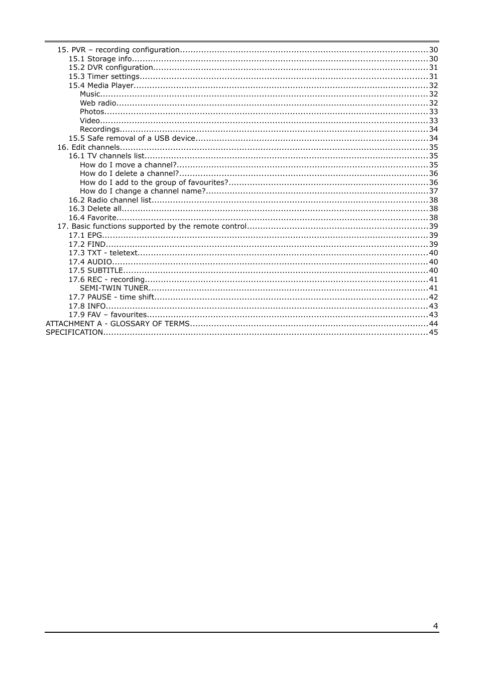 Ferguson Ariva 210Combo User Manual | Page 4 / 46