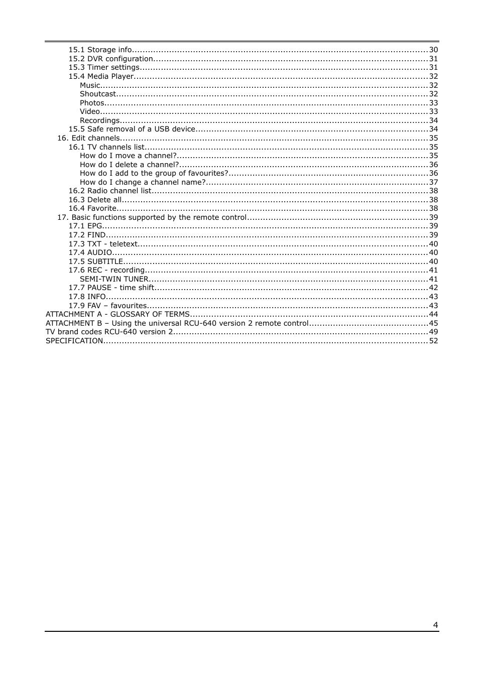 Ferguson Ariva 200Combo User Manual | Page 4 / 52