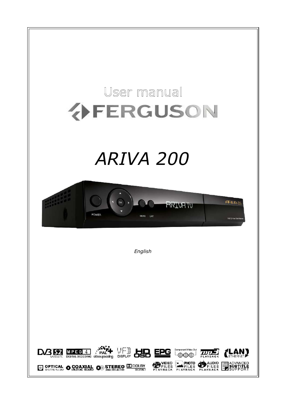 Ferguson Ariva 200 User Manual | 60 pages