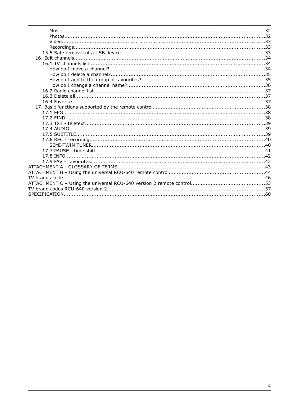 Ferguson Ariva 200 User Manual | Page 4 / 60