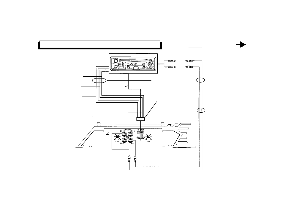 Channel mono (bridged) input wiring diagram, Important | Audiovox AMP-610 User Manual | Page 14 / 16