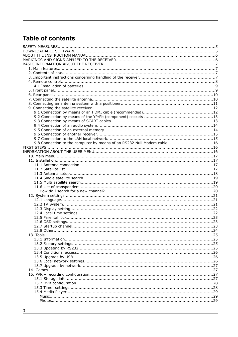 Ferguson Ariva 100 User Manual | Page 3 / 41