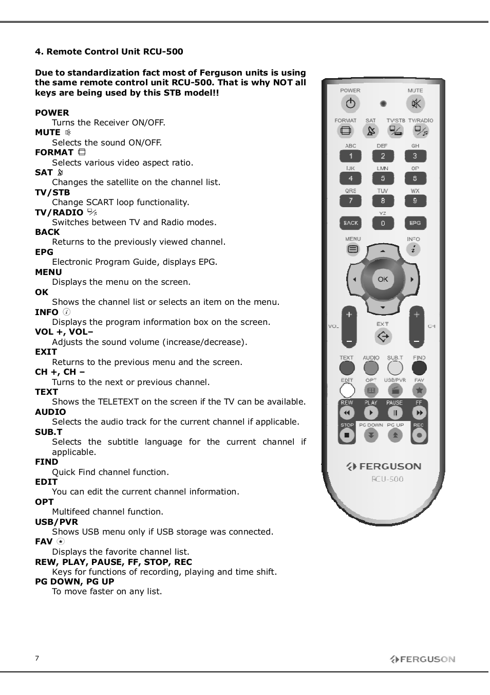 Ferguson FK-7900 UCI User Manual | Page 7 / 28