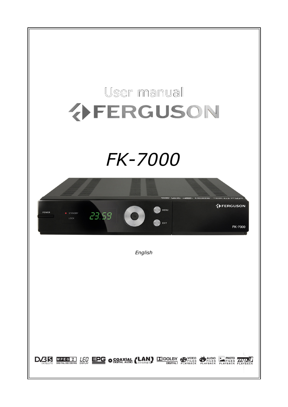 Ferguson FK-7000 User Manual | 44 pages