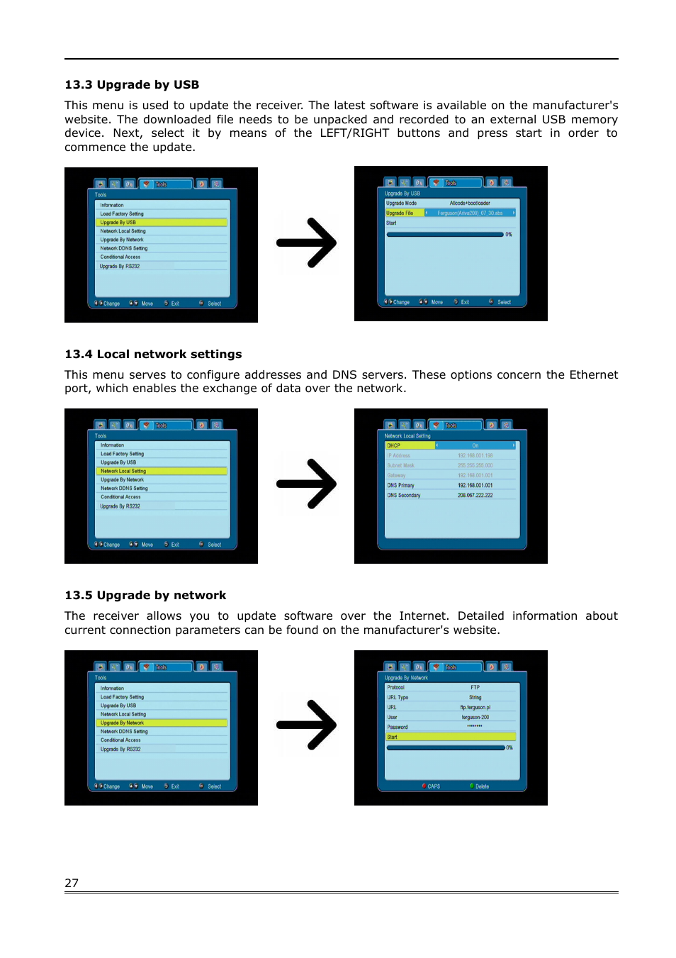 Ferguson FK-7000 User Manual | Page 27 / 44