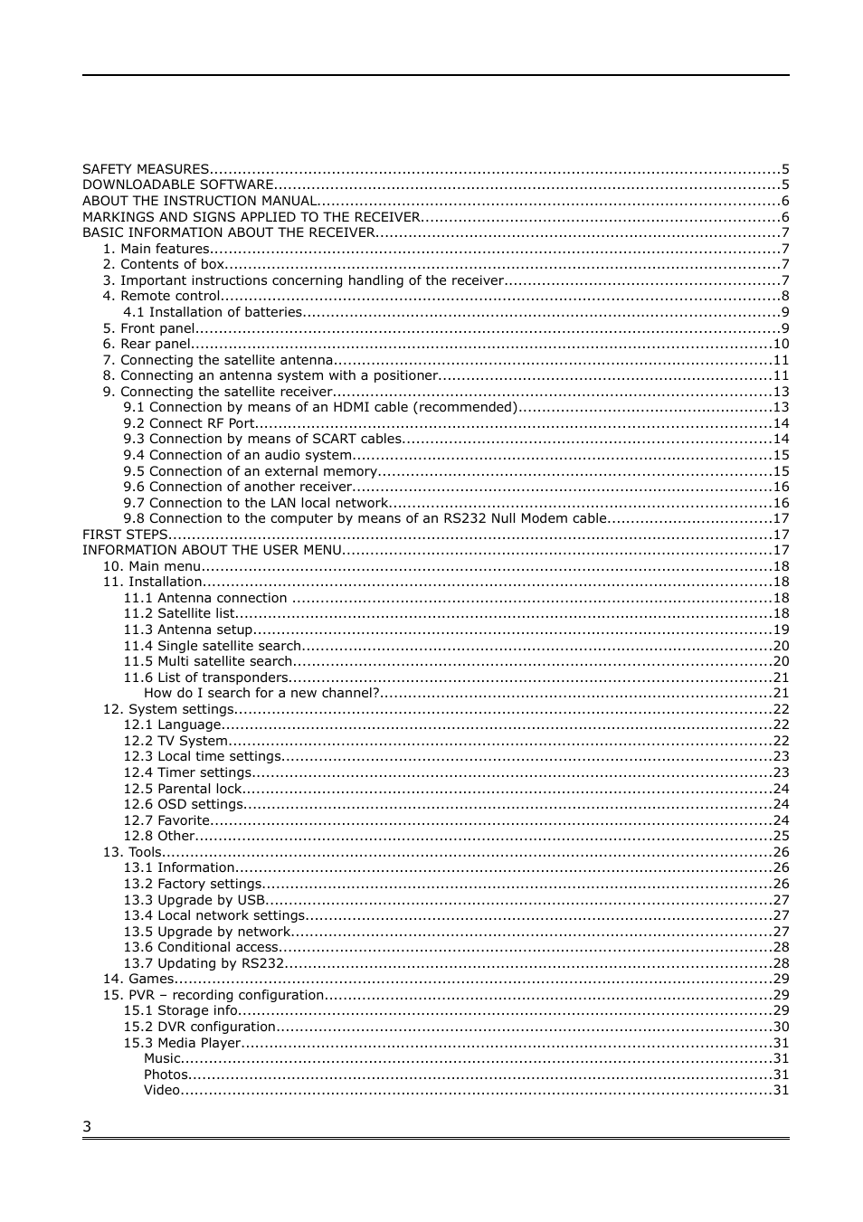 Ferguson FK-7000 User Manual | Page 3 / 44