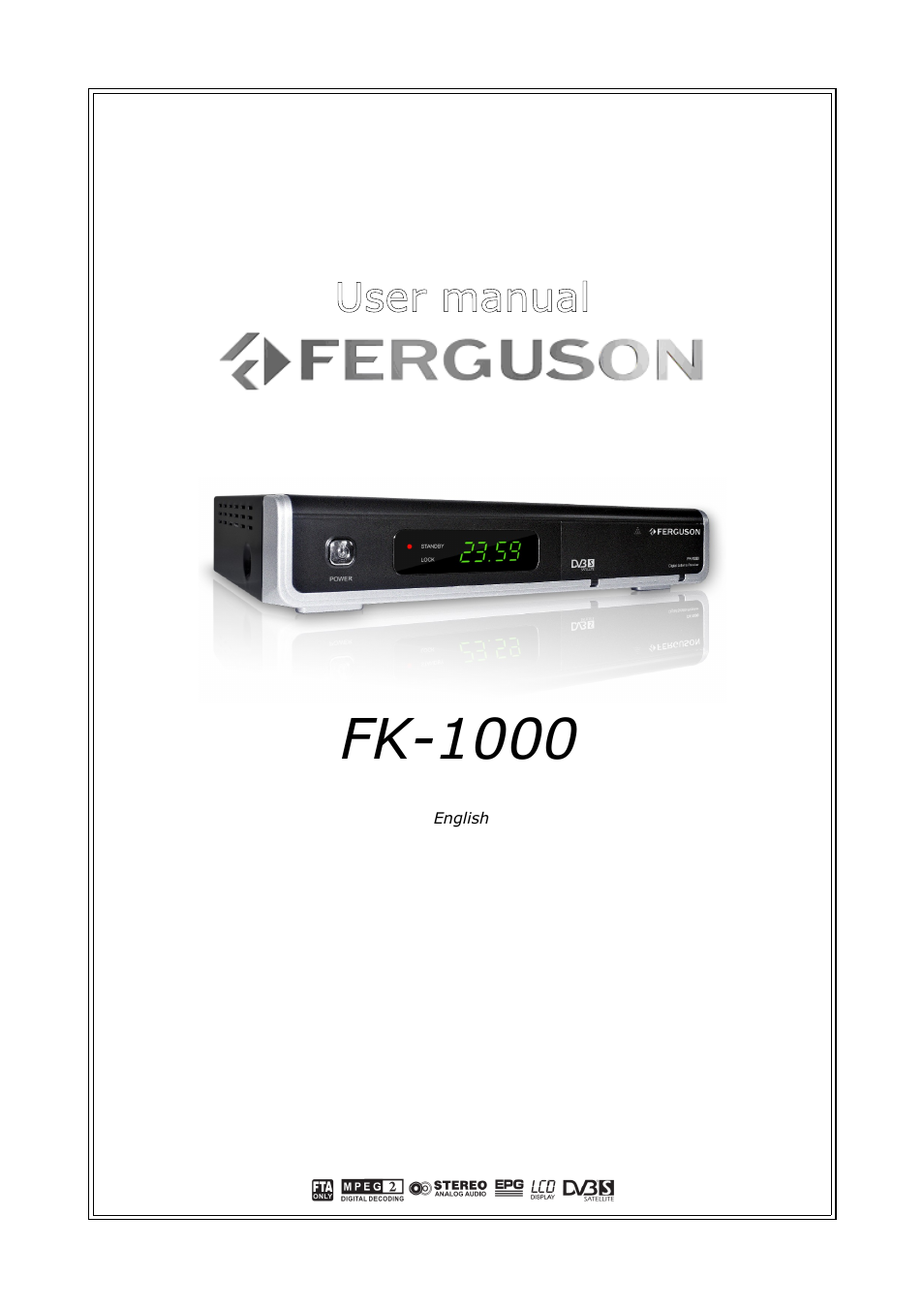 Ferguson FK-1000 User Manual | 28 pages