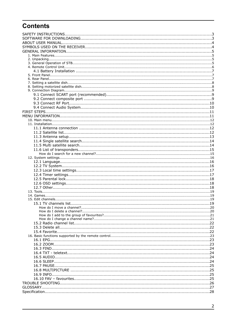 Ferguson FK-1000 User Manual | Page 2 / 28
