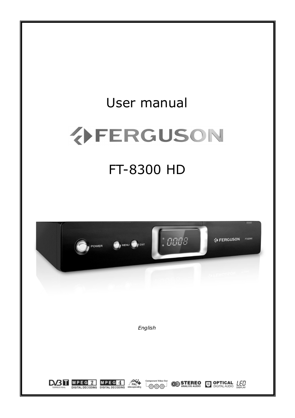 Ferguson FT-8300 HD User Manual | 21 pages