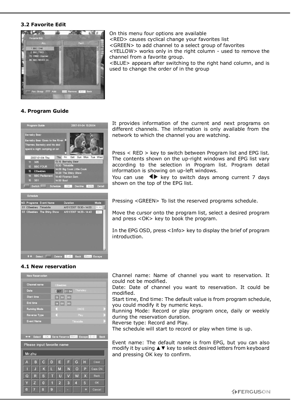 Ferguson FT-8300 HD User Manual | Page 15 / 21