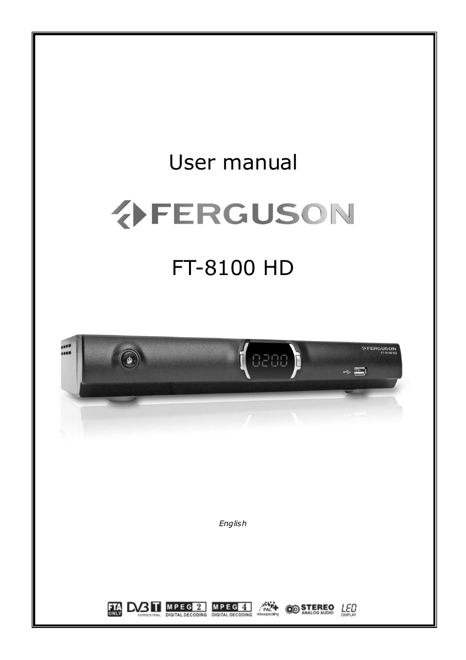 Ferguson FT-8100 HD User Manual | 18 pages