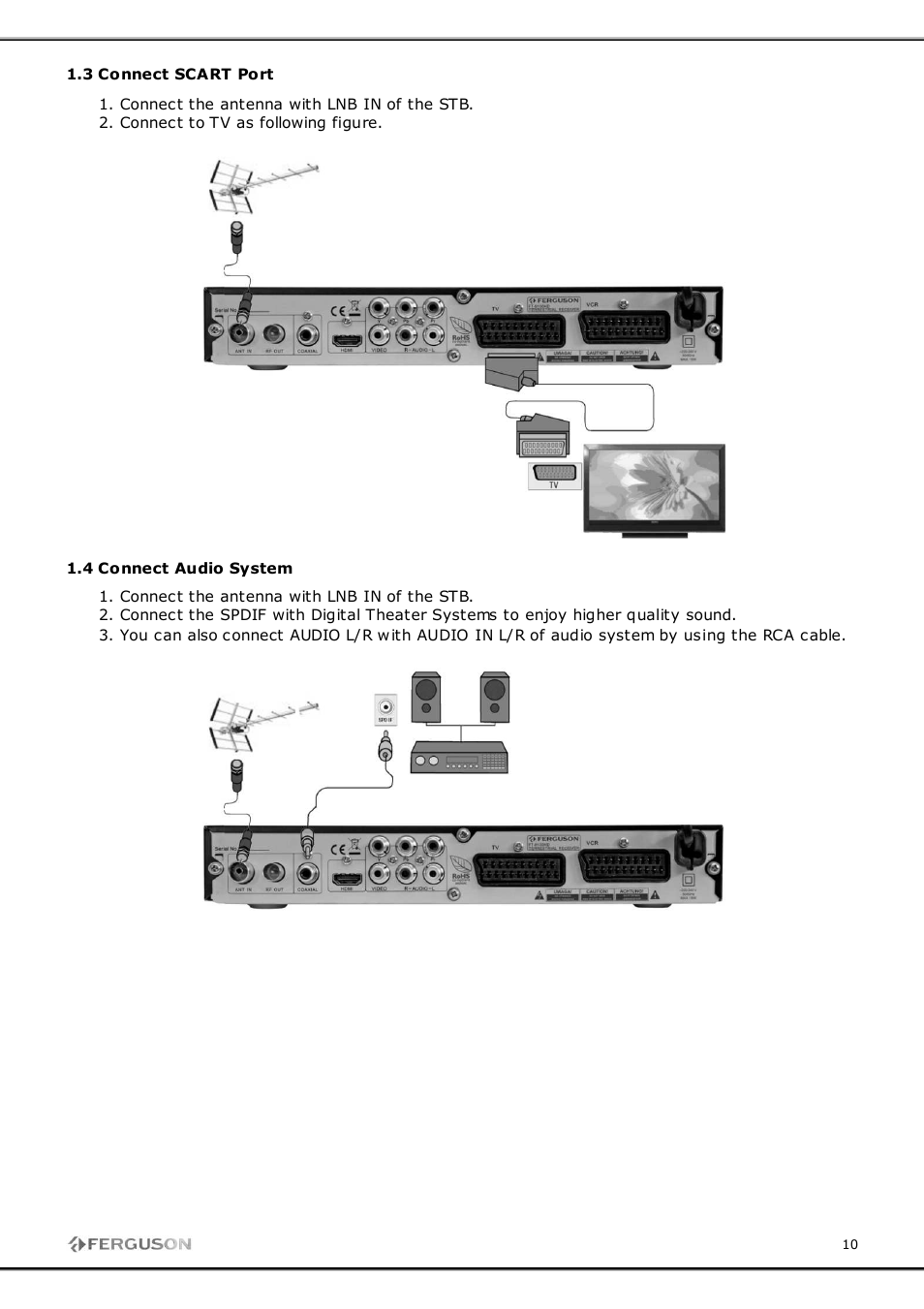 Ferguson FT-8100 HD User Manual | Page 10 / 18