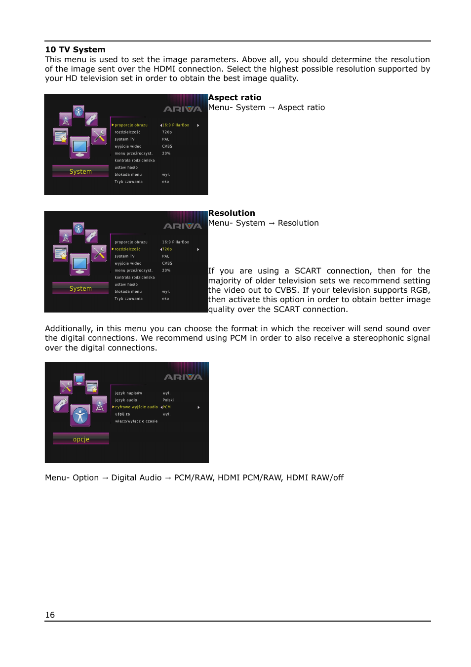 10 tv system | Ferguson Ariva T65mini User Manual | Page 17 / 36