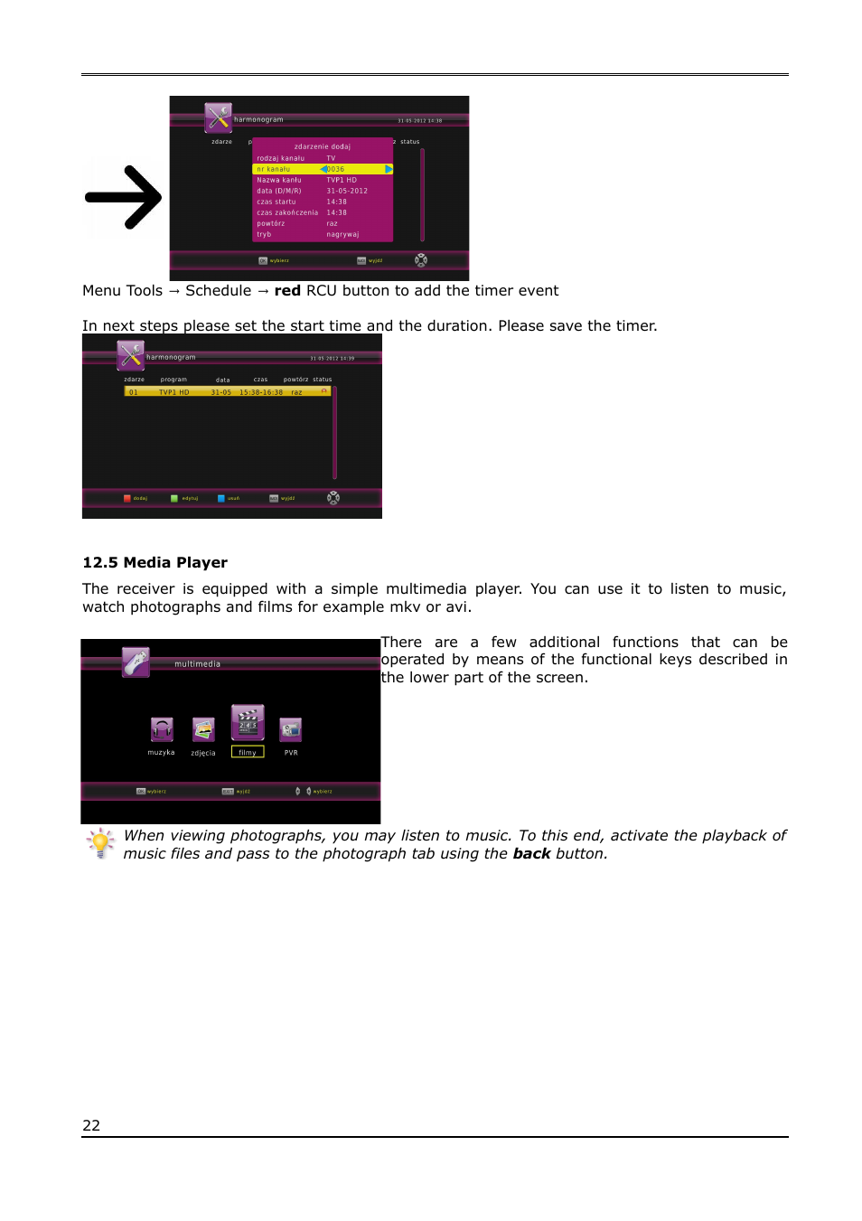 5 media player | Ferguson Ariva T65mini User Manual | Page 23 / 36