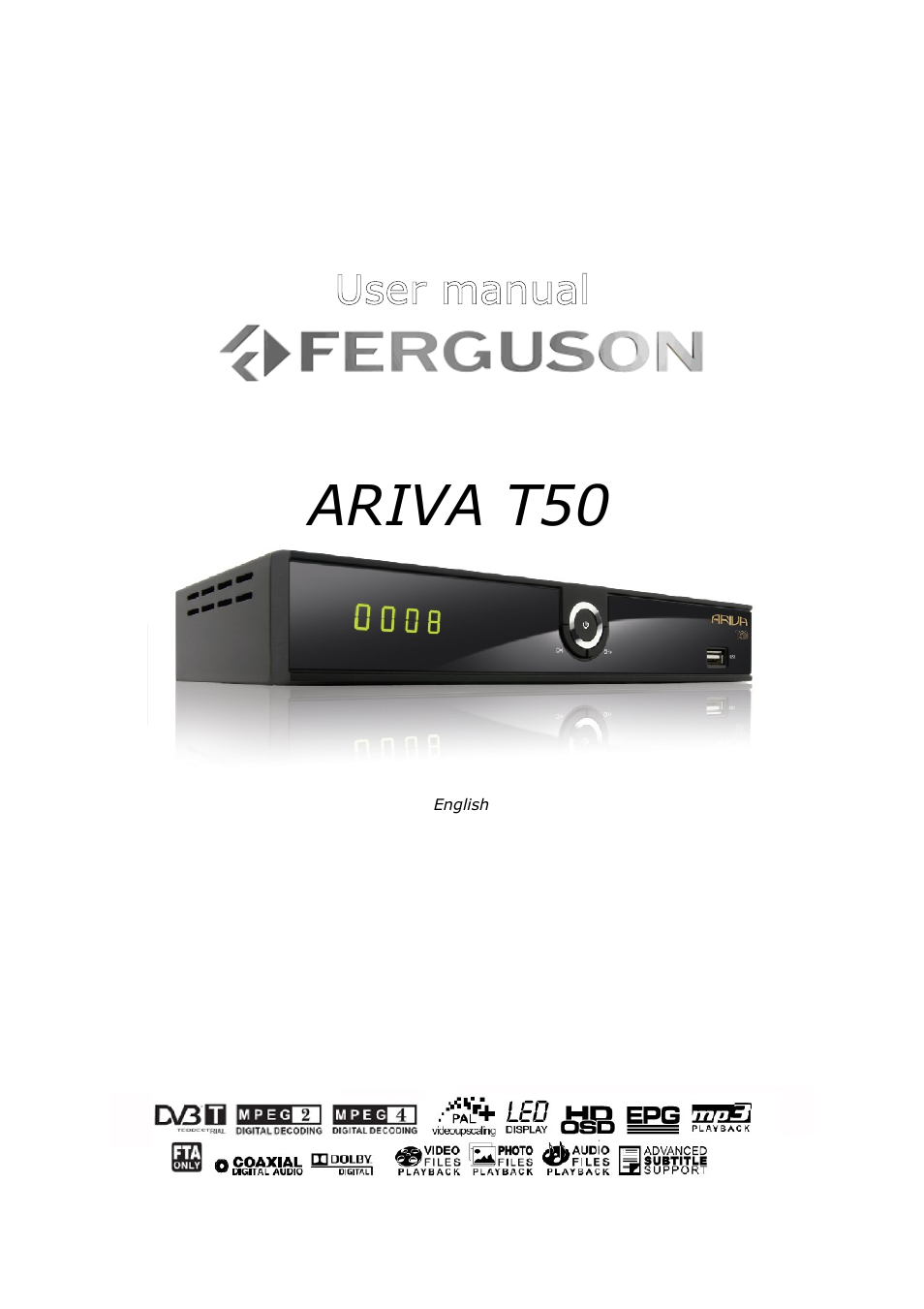 Ferguson Ariva T50 User Manual | 34 pages