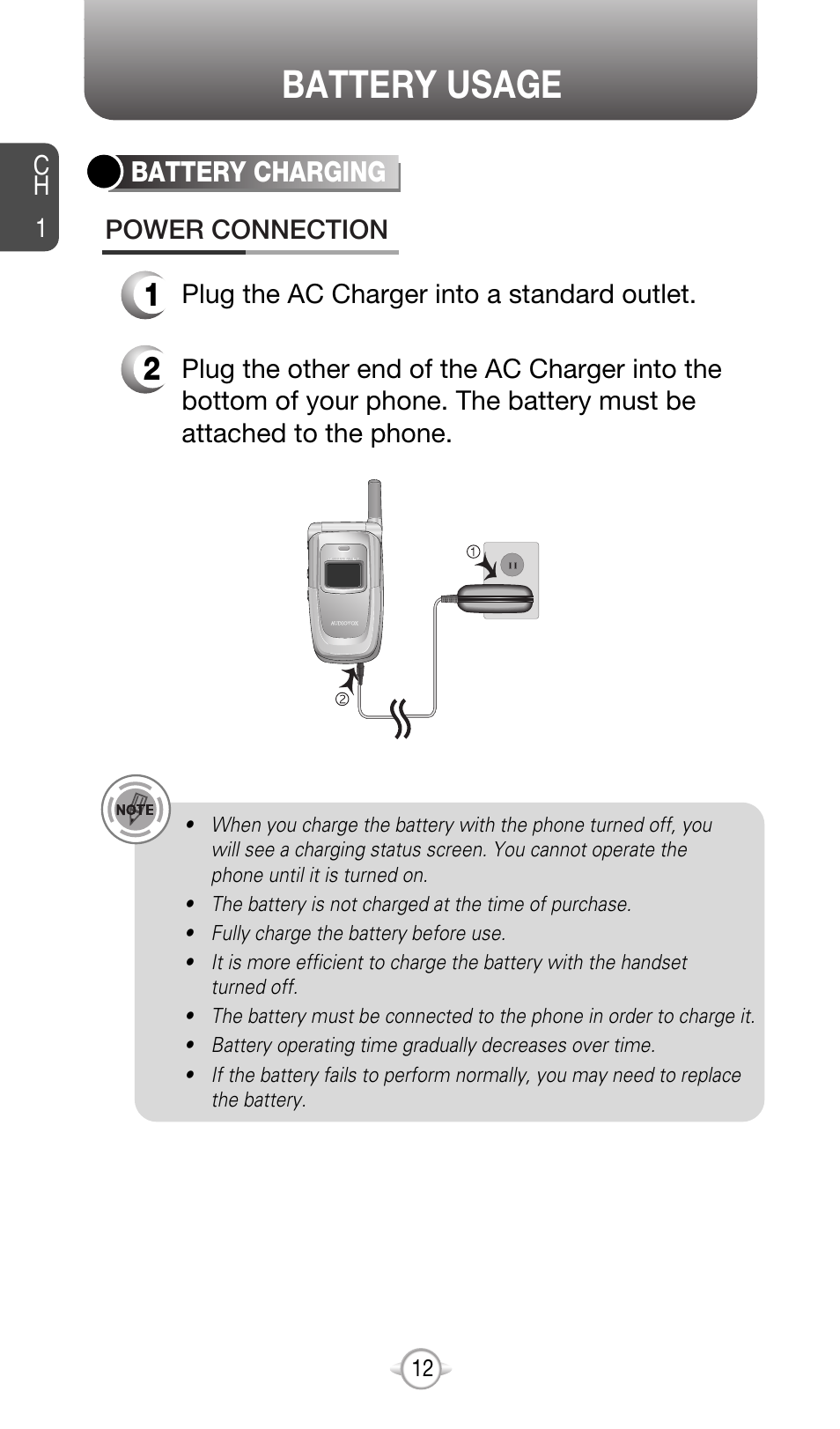 Battery usage | Audiovox CDM-8615 User Manual | Page 15 / 131