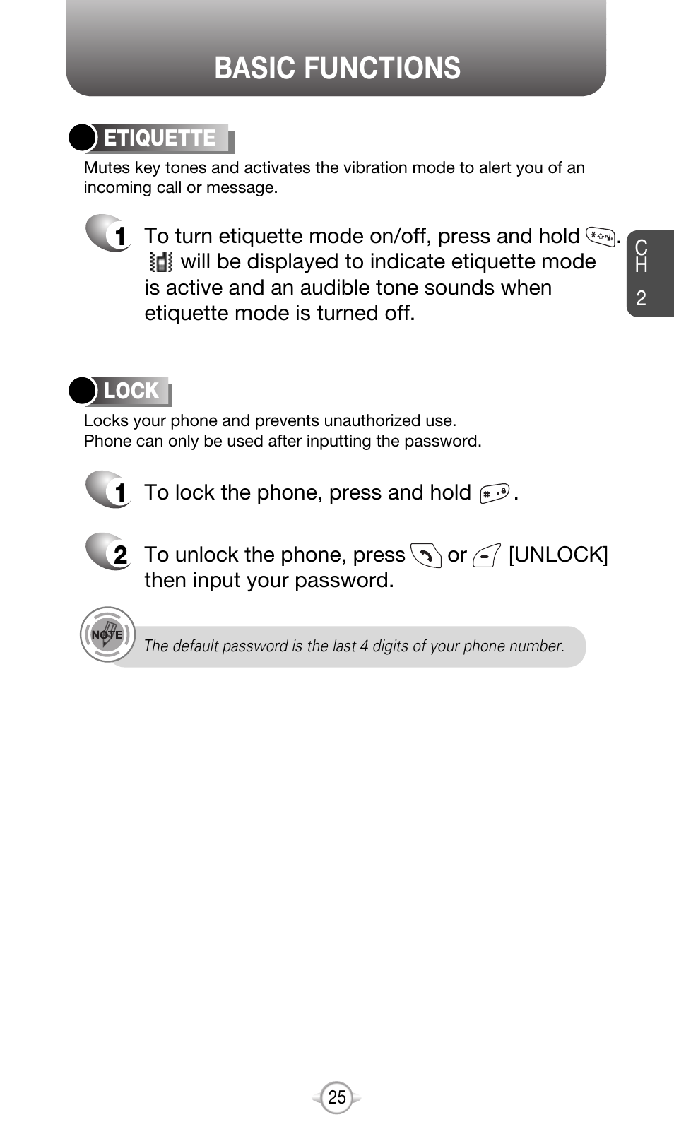Basic functions | Audiovox CDM-8615 User Manual | Page 28 / 131