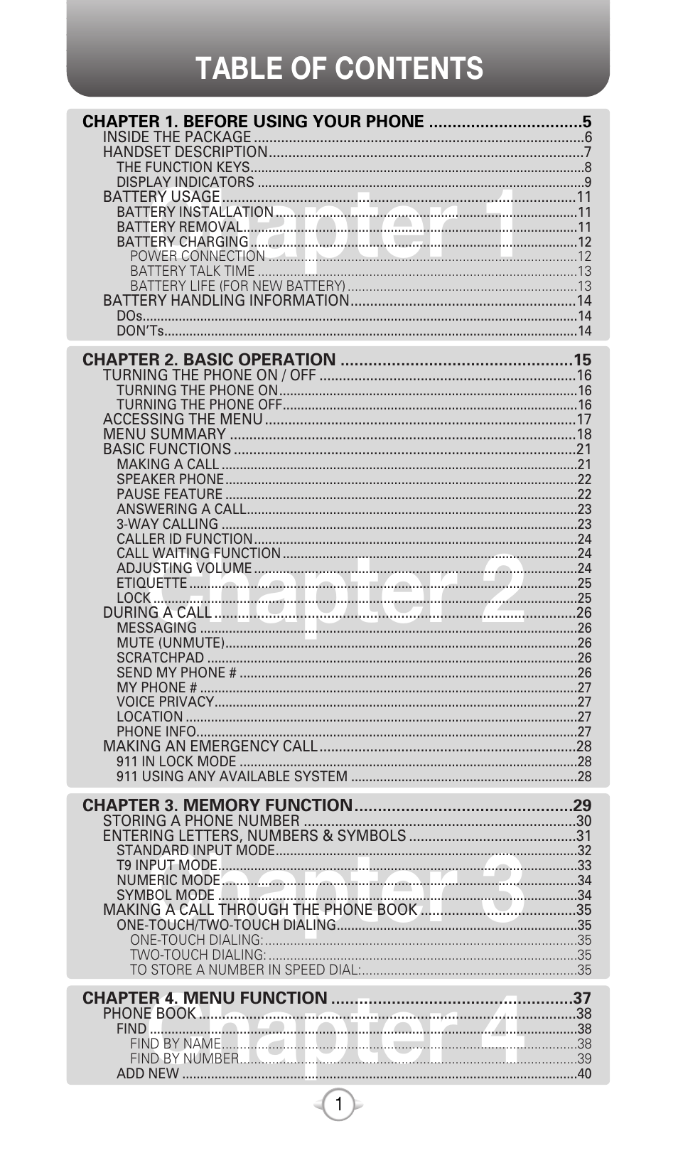 Audiovox CDM-8615 User Manual | Page 4 / 131