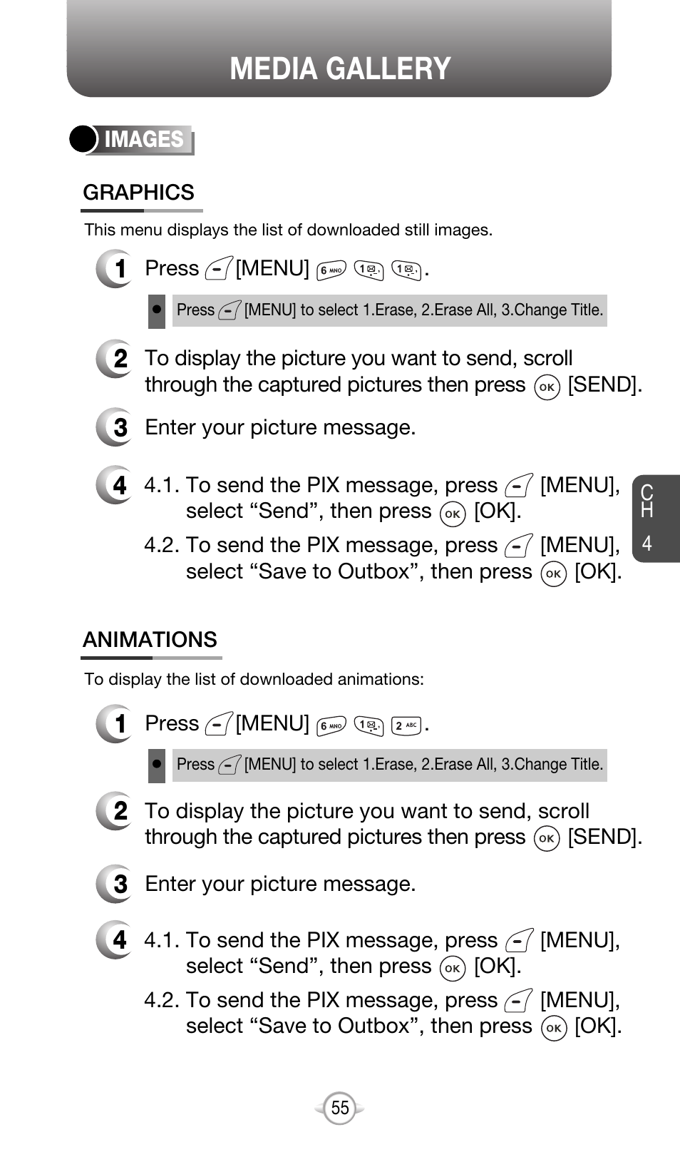 Media gallery | Audiovox CDM-8615 User Manual | Page 58 / 131