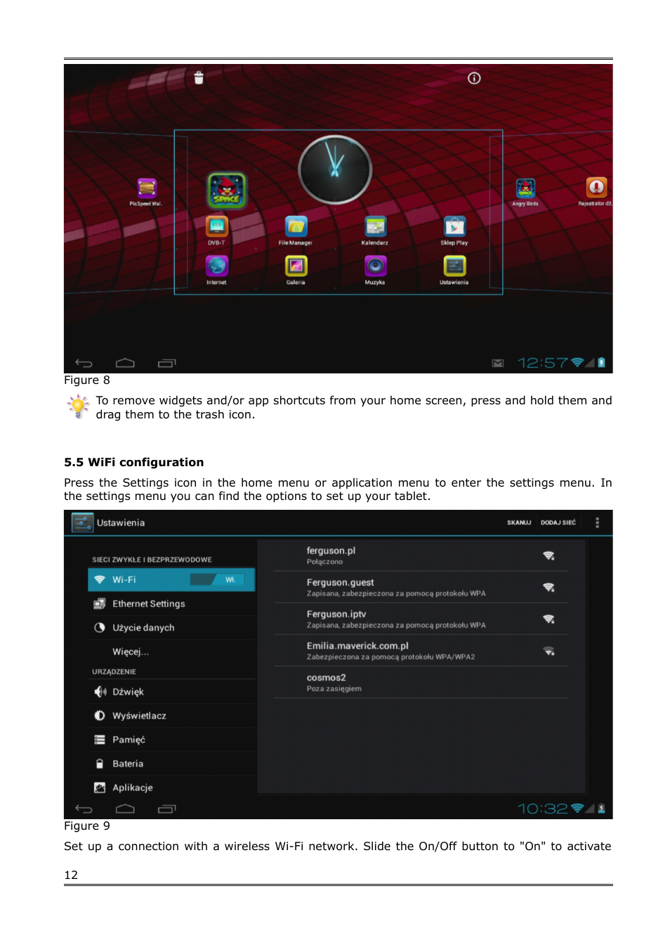 5 wifi configuration | Ferguson S3 User Manual | Page 13 / 20