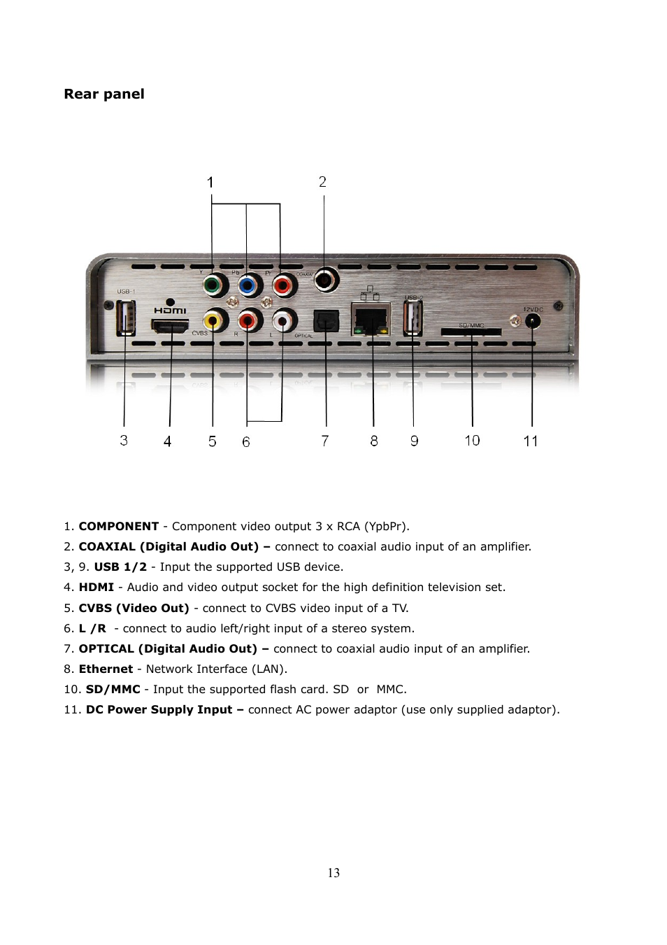 Ferguson Ariva HDplayer 200A User Manual | Page 13 / 46