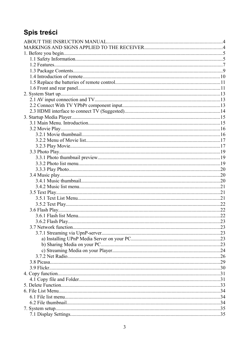 Ferguson Ariva HDplayer 200A User Manual | Page 3 / 46