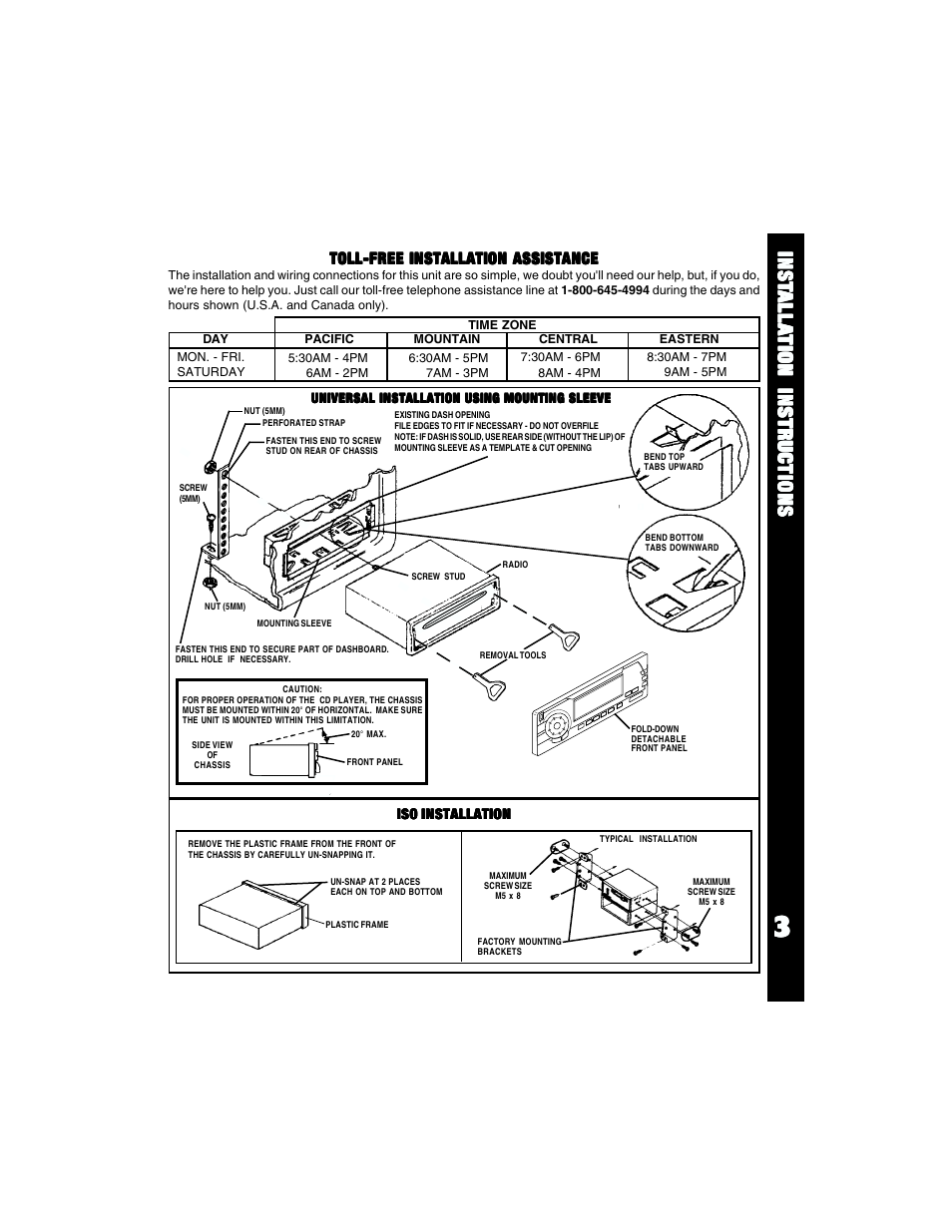 Audiovox Rampage ACD88 User Manual | Page 3 / 20