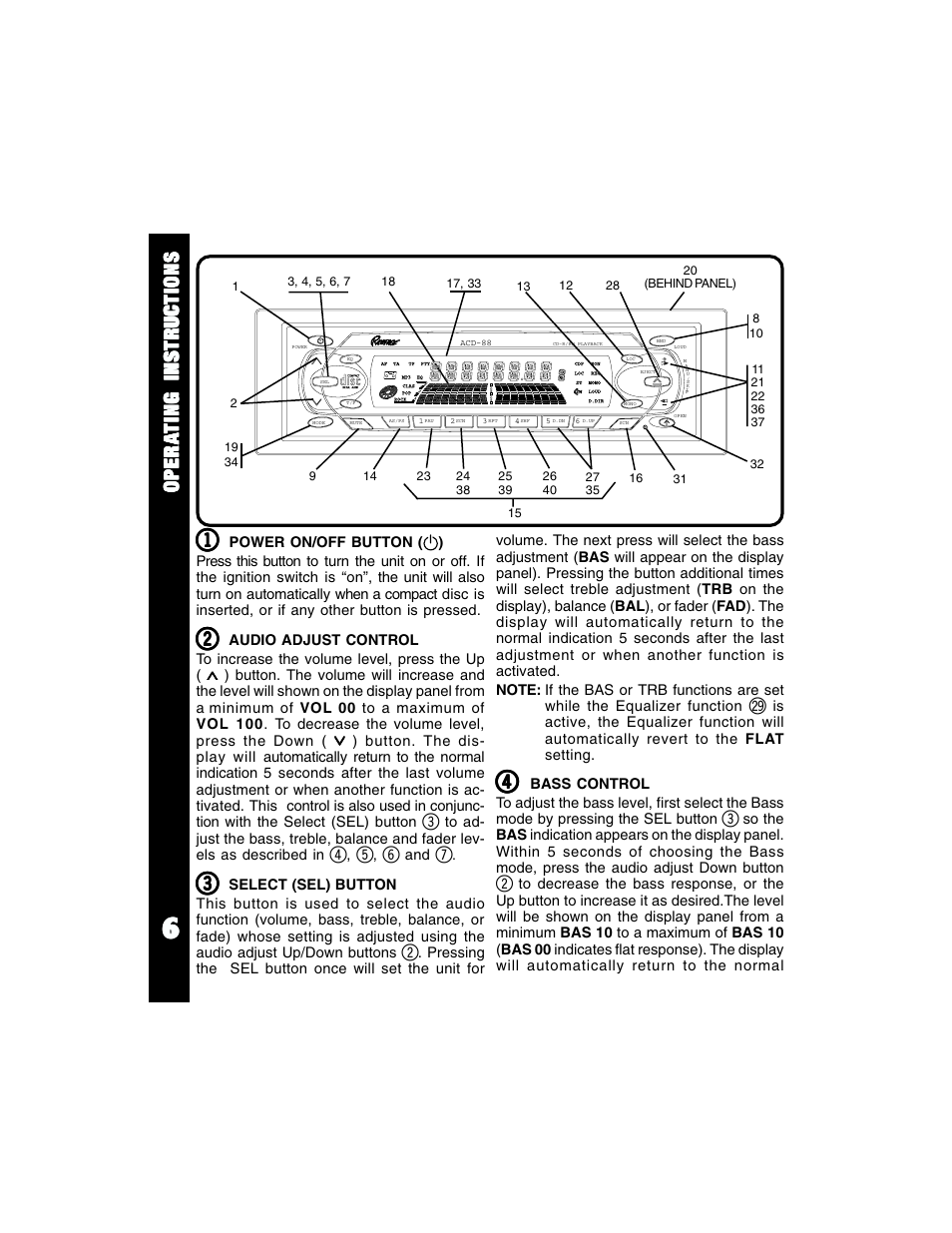 Audiovox Rampage ACD88 User Manual | Page 6 / 20