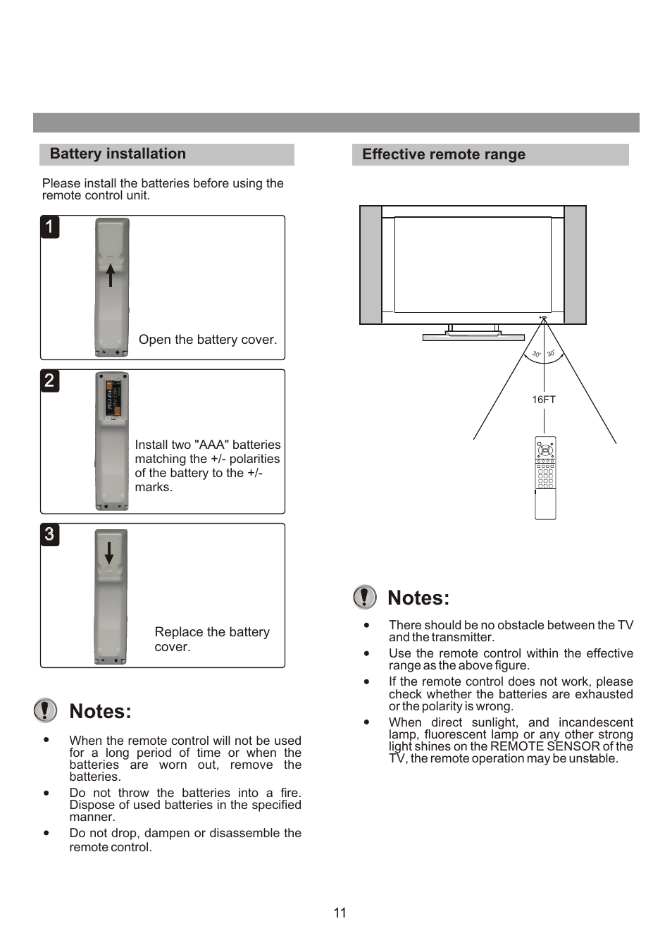 Audiovox FPE3000 User Manual | Page 11 / 43
