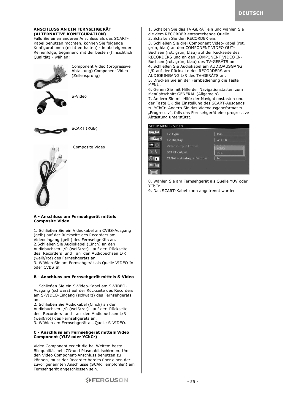 Ferguson RW-770 HD User Manual | Page 55 / 97