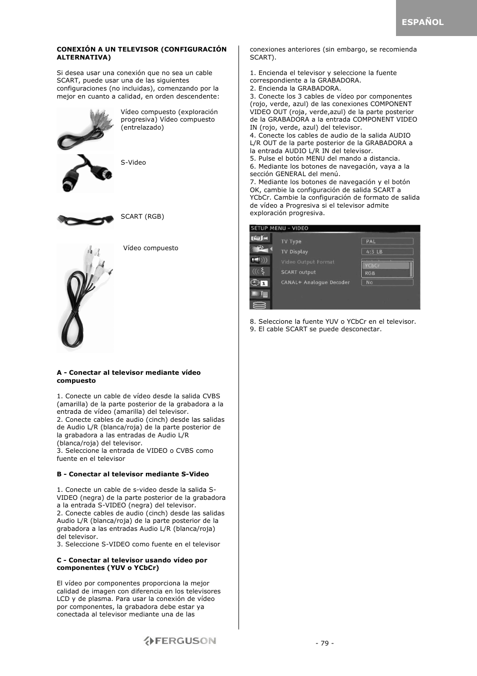 Ferguson RW-770 HD User Manual | Page 79 / 97