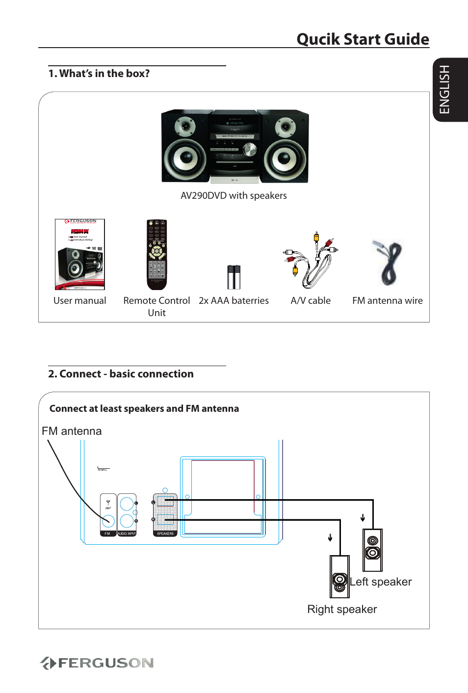 Ferguson AV290DVD User Manual | 28 pages