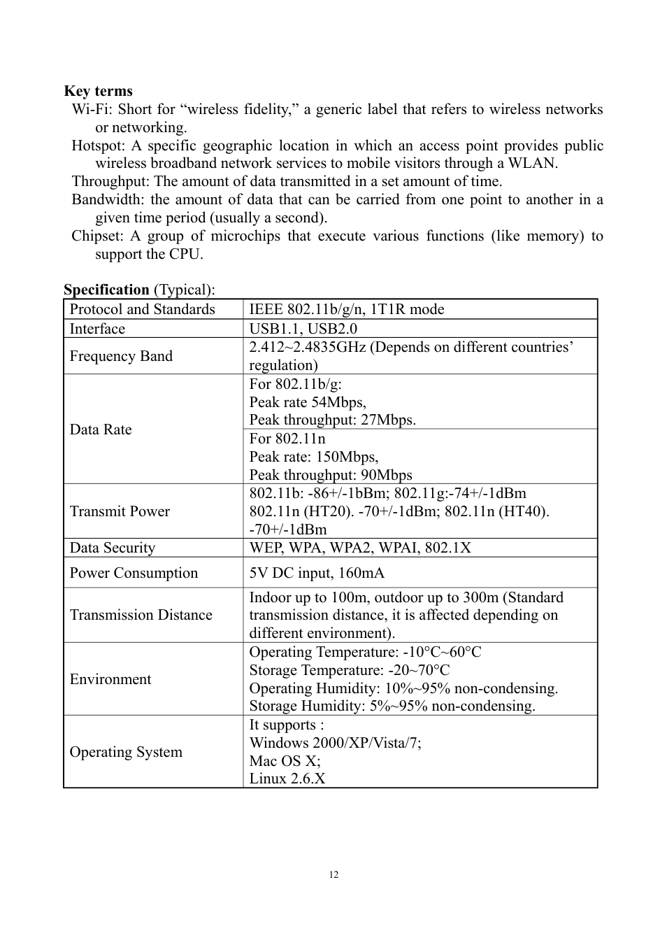 Ferguson W03 User Manual | Page 12 / 12