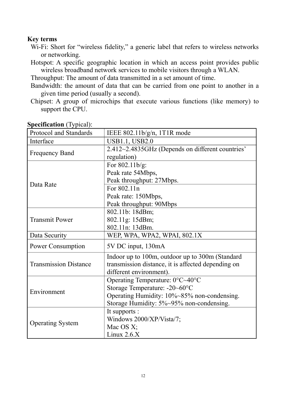 Ferguson W02 User Manual | Page 12 / 12