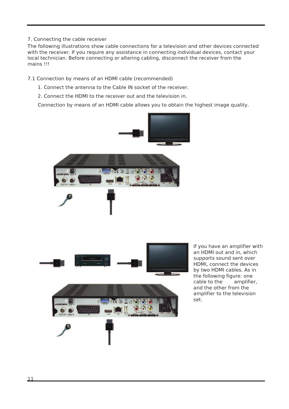 Ferguson Ariva 102 cable User Manual | Page 11 / 41