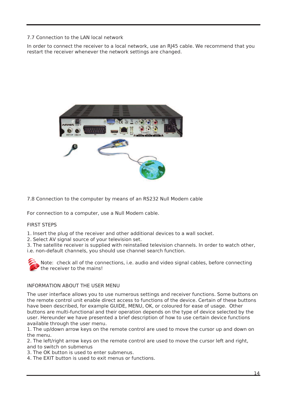 Ferguson Ariva 102 cable User Manual | Page 14 / 41