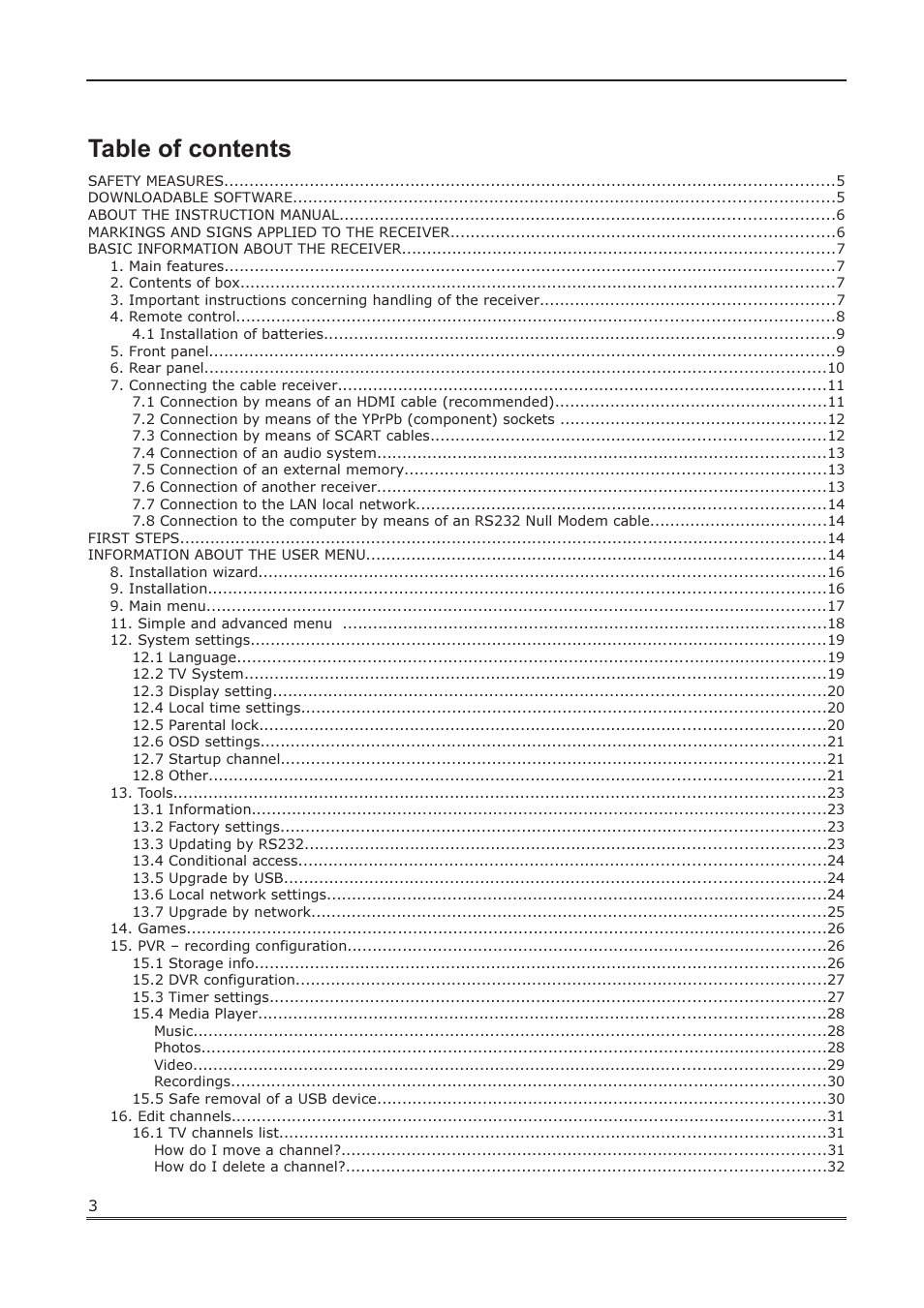 Ferguson Ariva 102 cable User Manual | Page 3 / 41