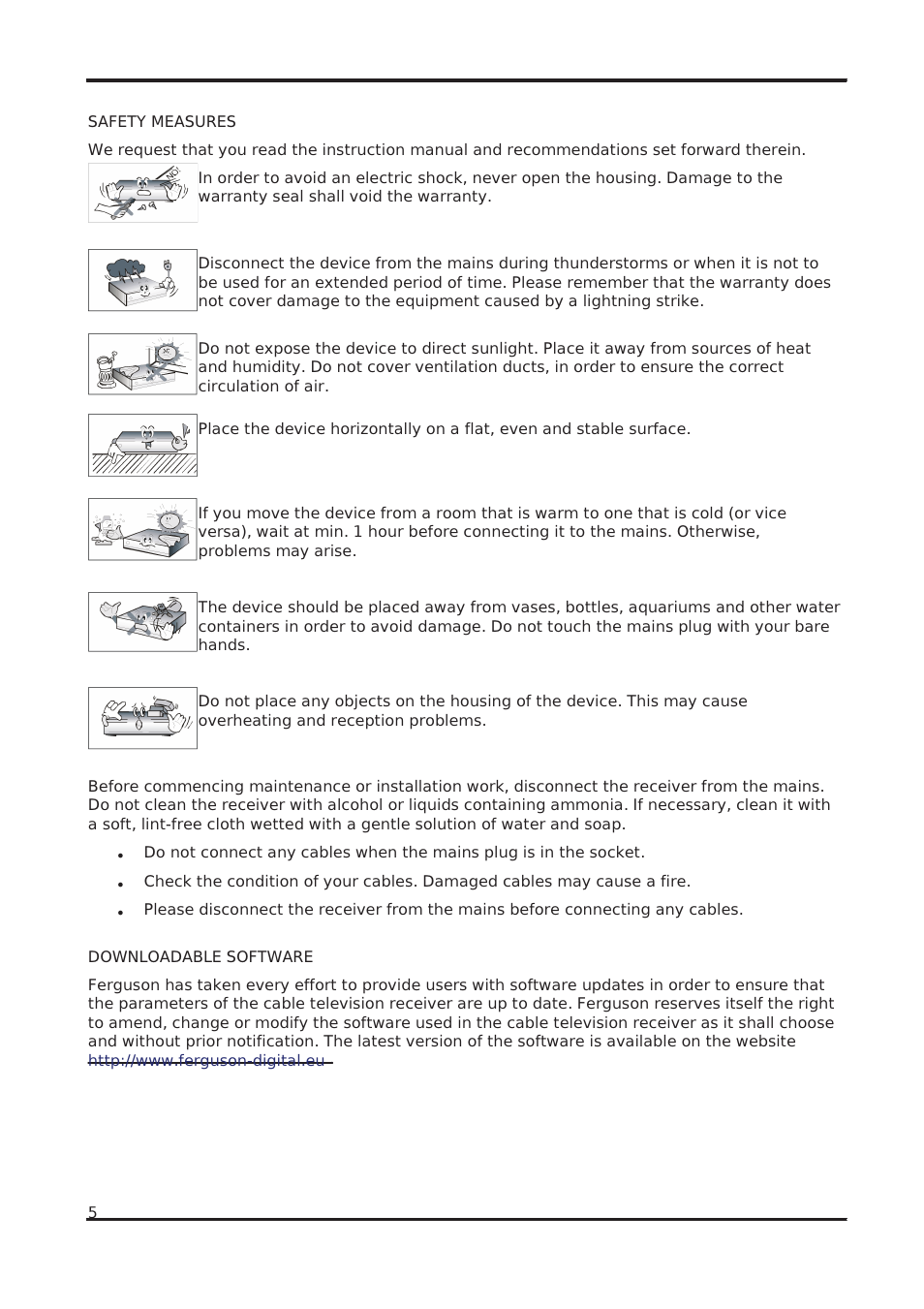 Ferguson Ariva 102 cable User Manual | Page 5 / 41