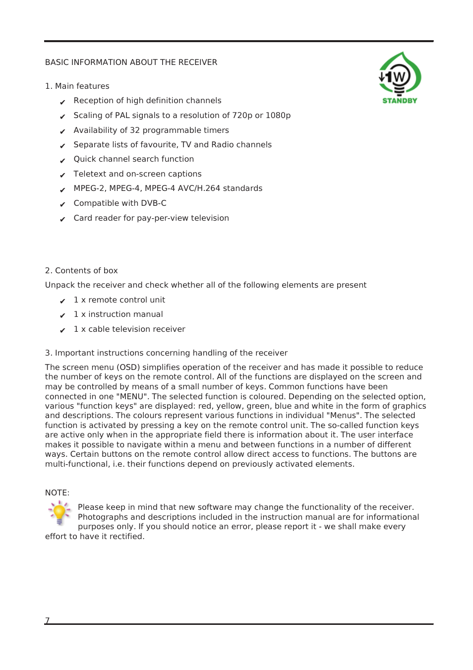 Ferguson Ariva 102 cable User Manual | Page 7 / 41