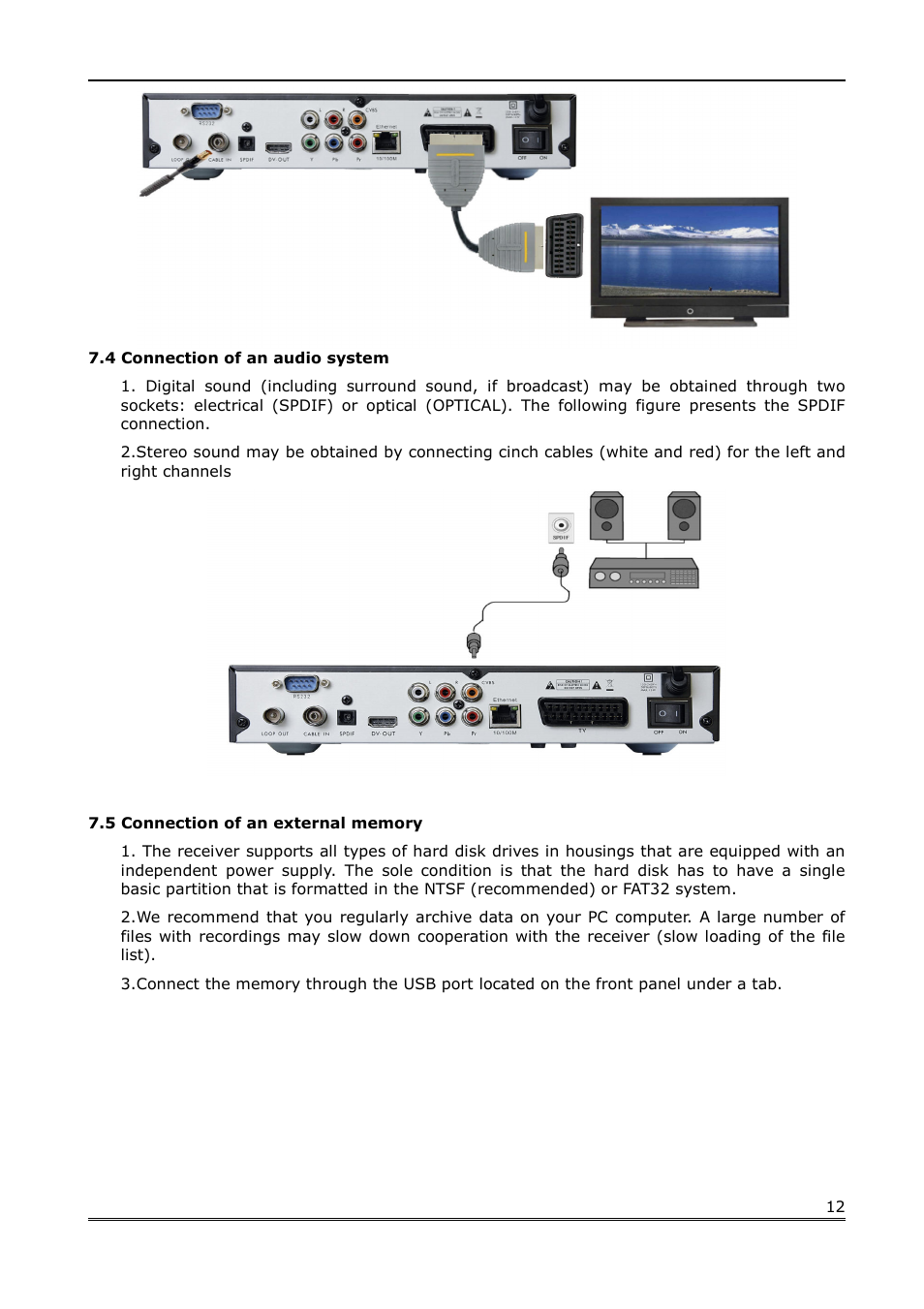 Ferguson Ariva 100 cable User Manual | Page 12 / 38