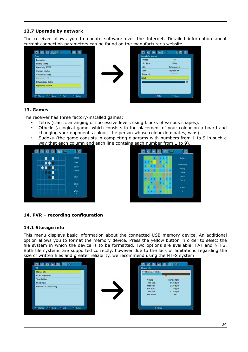 Ferguson Ariva 100 cable User Manual | Page 24 / 38