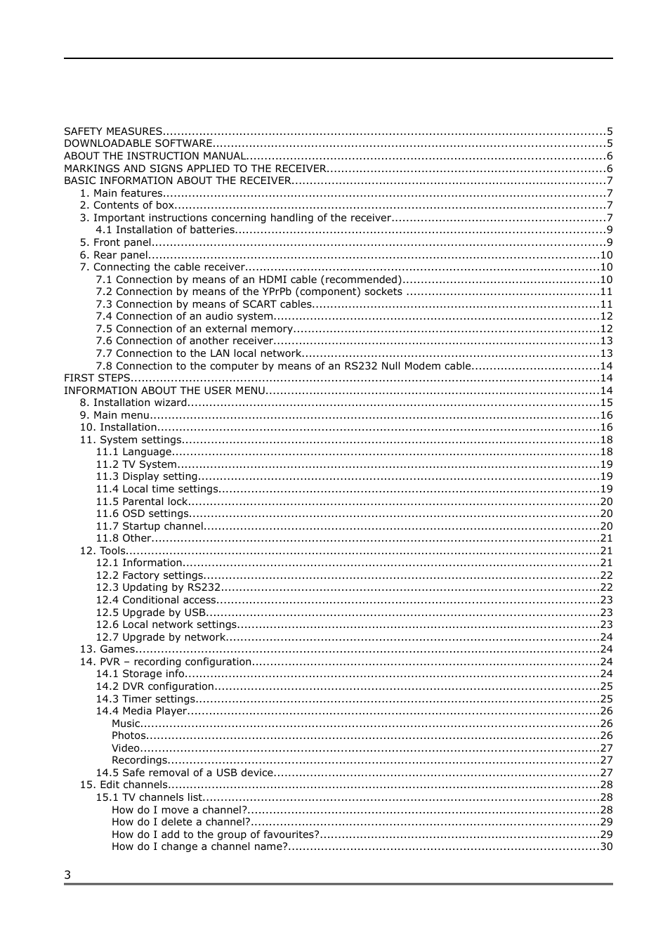 Ferguson Ariva 100 cable User Manual | Page 3 / 38