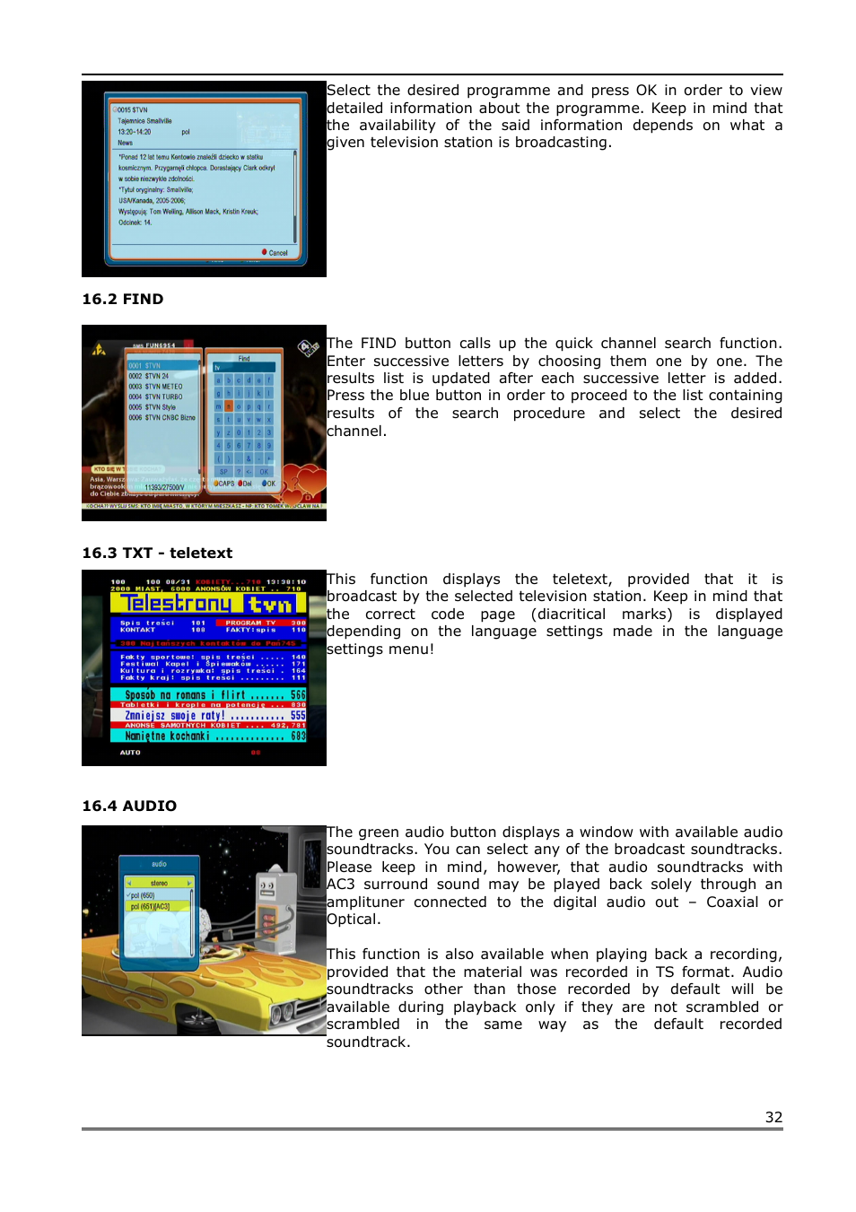 Ferguson Ariva 100 cable User Manual | Page 32 / 38