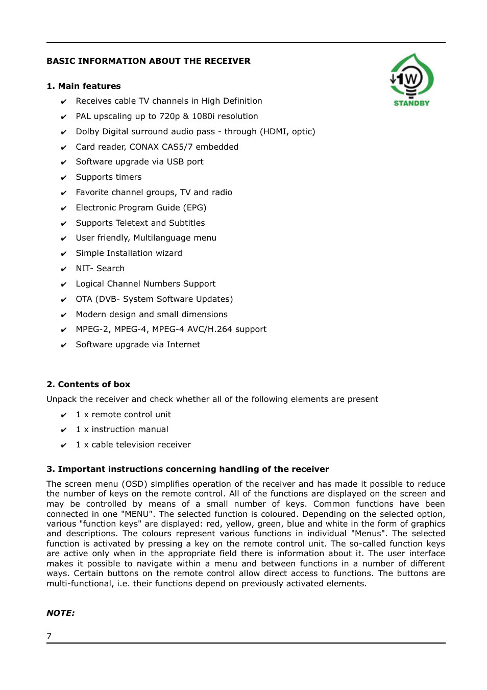 Ferguson Ariva 100 cable User Manual | Page 7 / 38